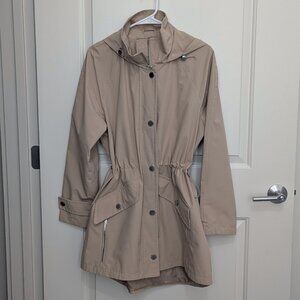 London Fog Zip Trench Coat - Women's M - Beige